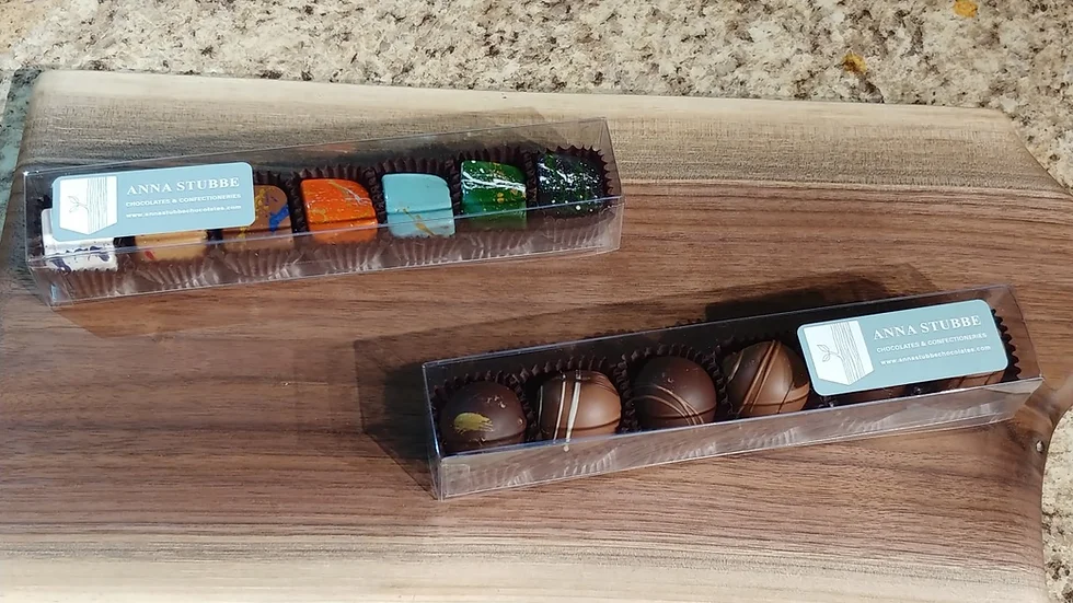 Anna Stubbe Dark & Milk Chocolate Logs